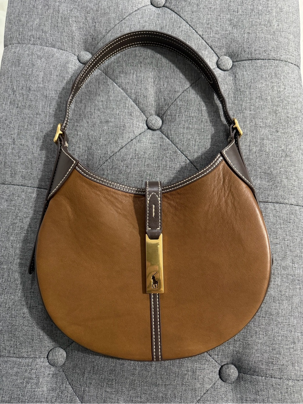 NWT! Polo ID Leather Small Shoulder Bag